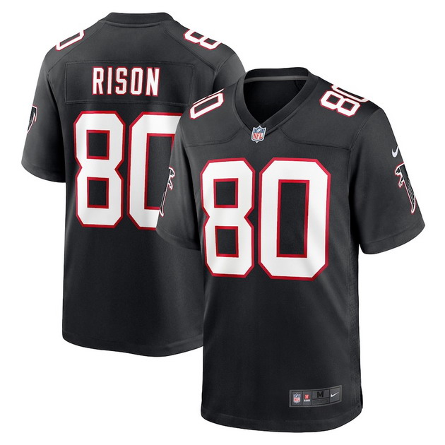 mens nike andre rison black atlanta falcons retired player jersey